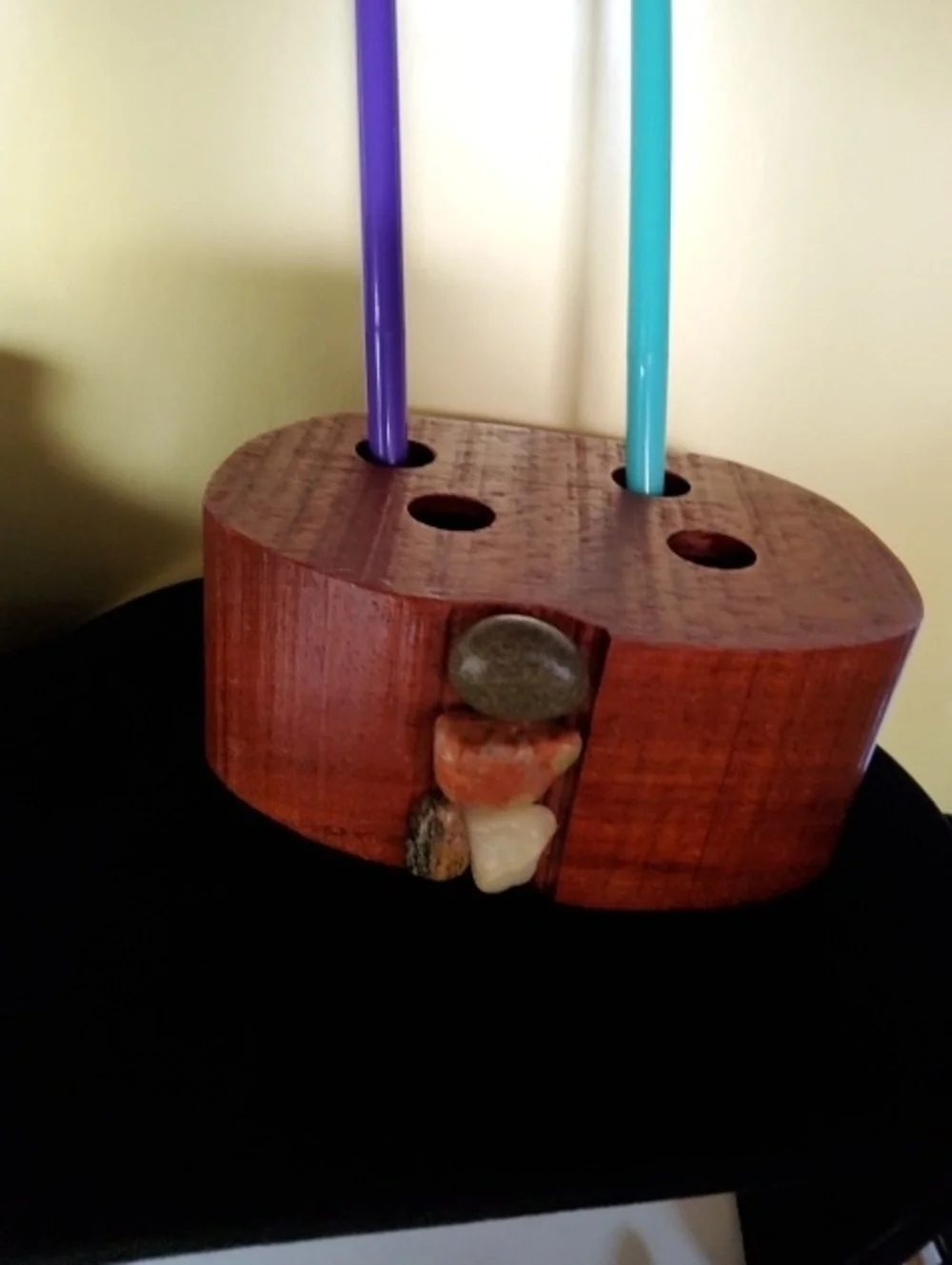 Handmade Wooden Pen & pencil holder.